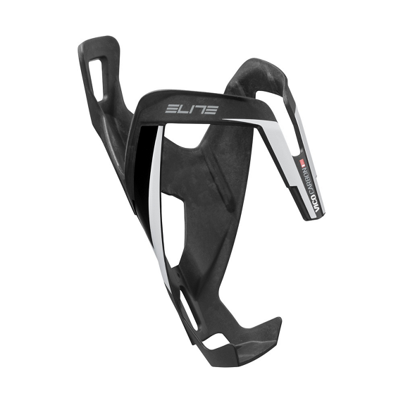 Carbon bottle cage ELITE VICO Black/White Graphic Mat