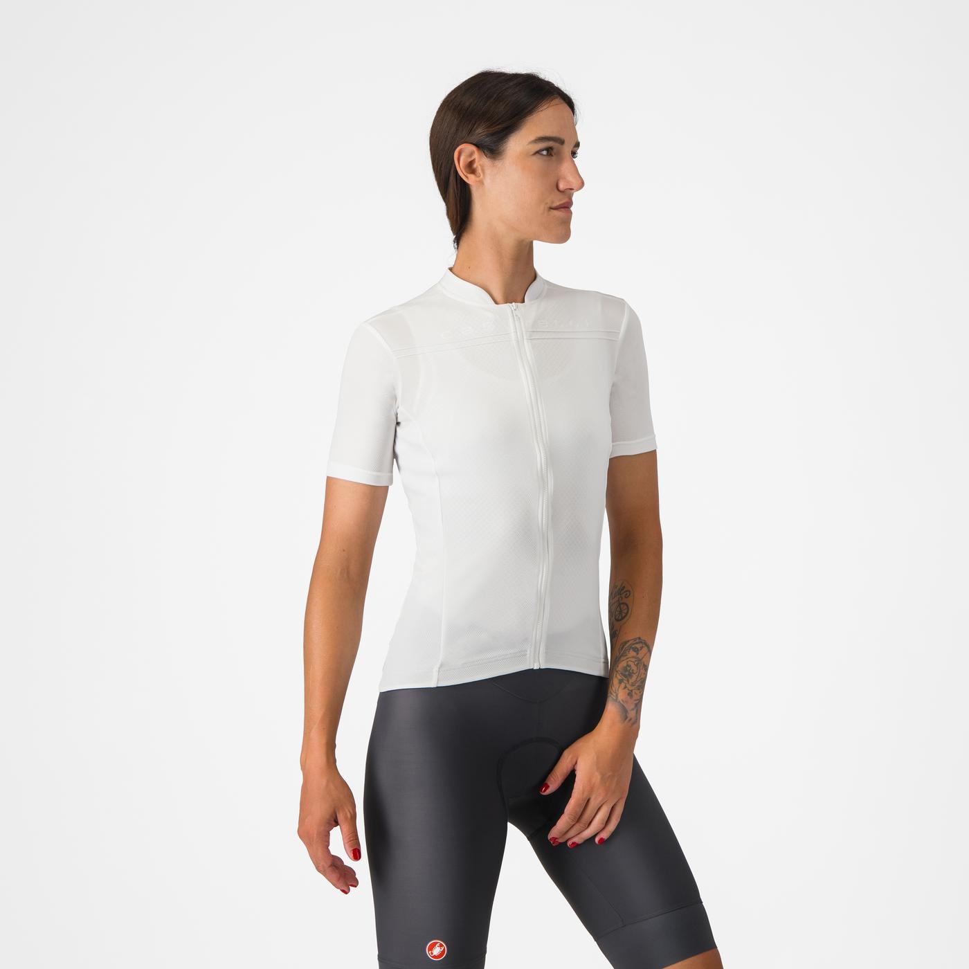 Γυναικείο CASTELLI ANIMA 4 Κοντομάνικο Jersey Λευκό