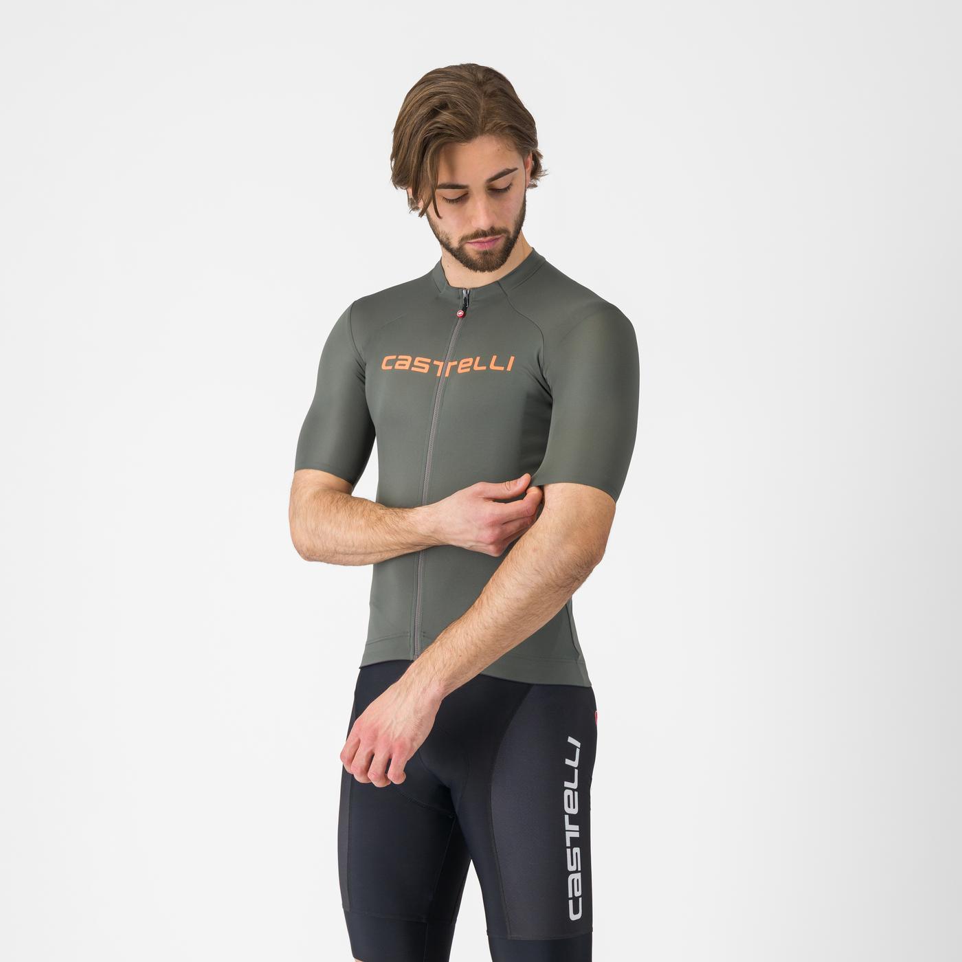 CASTELLI PROLOGO LITE Κοντομάνικο Jersey Γκρι/Πορτοκαλί
