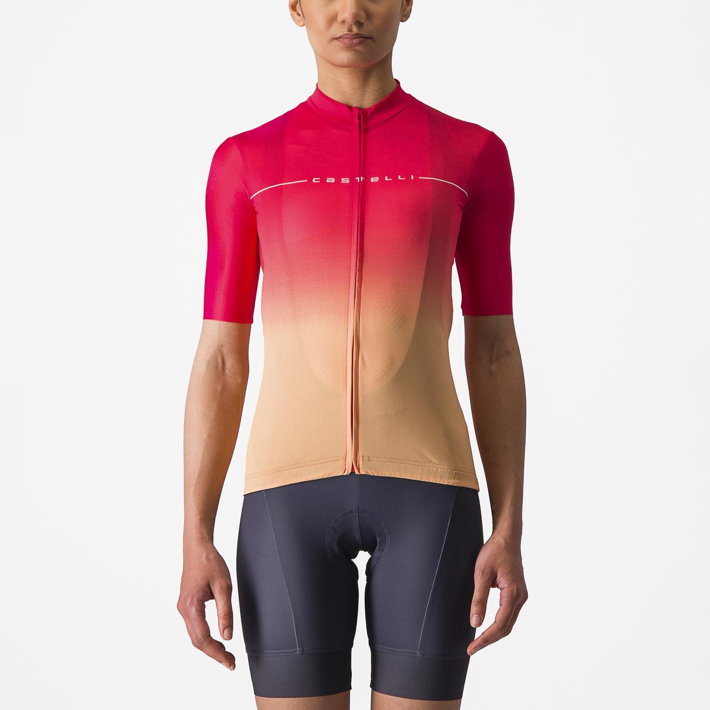 CASTELLI SALITA Γυναικείο κοντομάνικο Jersey ροζ/πορτοκαλί