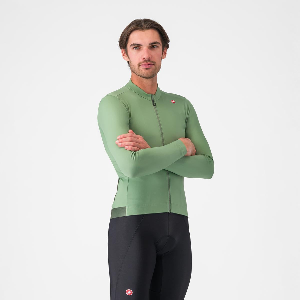 CASTELLI ESPRESSO THERMAL Μακρυμάνικο Peper Jersey Πράσινο