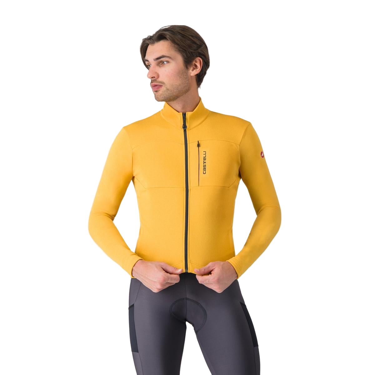 CASTELLI UNLIMITED TRAIL 2 Long Sleeve Jersey Yellow/Grey