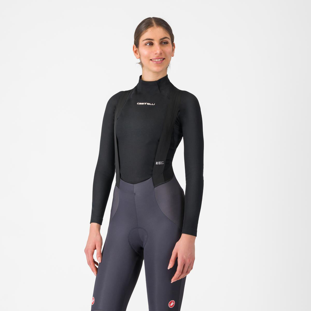CASTELLI FLANDERS 2 Γυναικεία εσώρουχα με μακρύ μανίκι Μαύρο