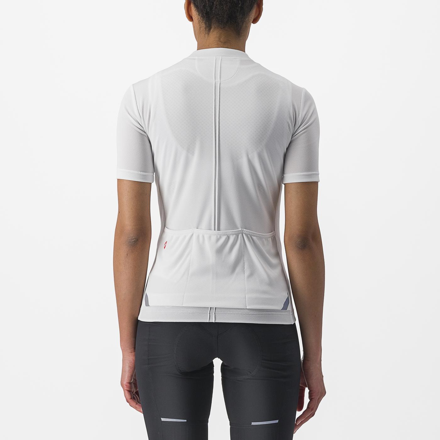 Γυναικείο CASTELLI ANIMA 4 Κοντομάνικο Jersey Λευκό