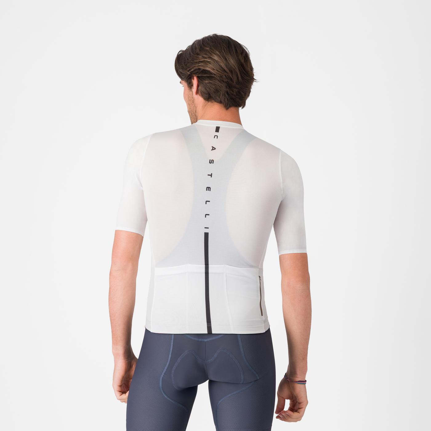 CASTELLI DRITTONE LOGO Short Sleeve Jersey White