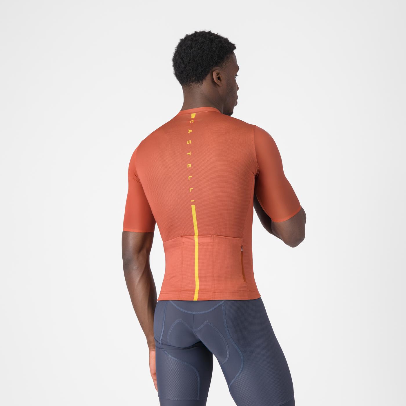 CASTELLI DRITTONE LOGO Κοντομάνικο Jersey Paprika