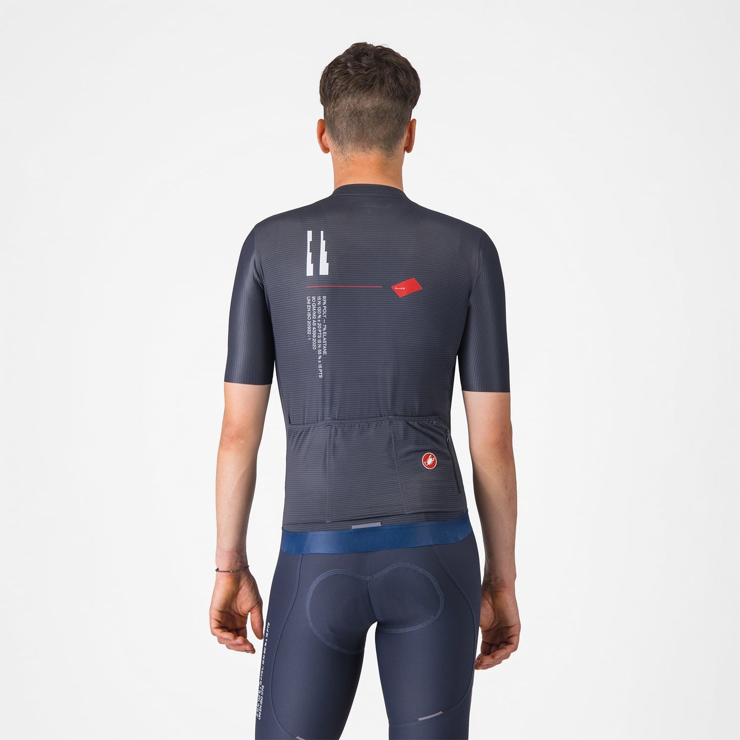 CASTELLI ESPRESSO R--A/D Short Sleeve Jersey Blue