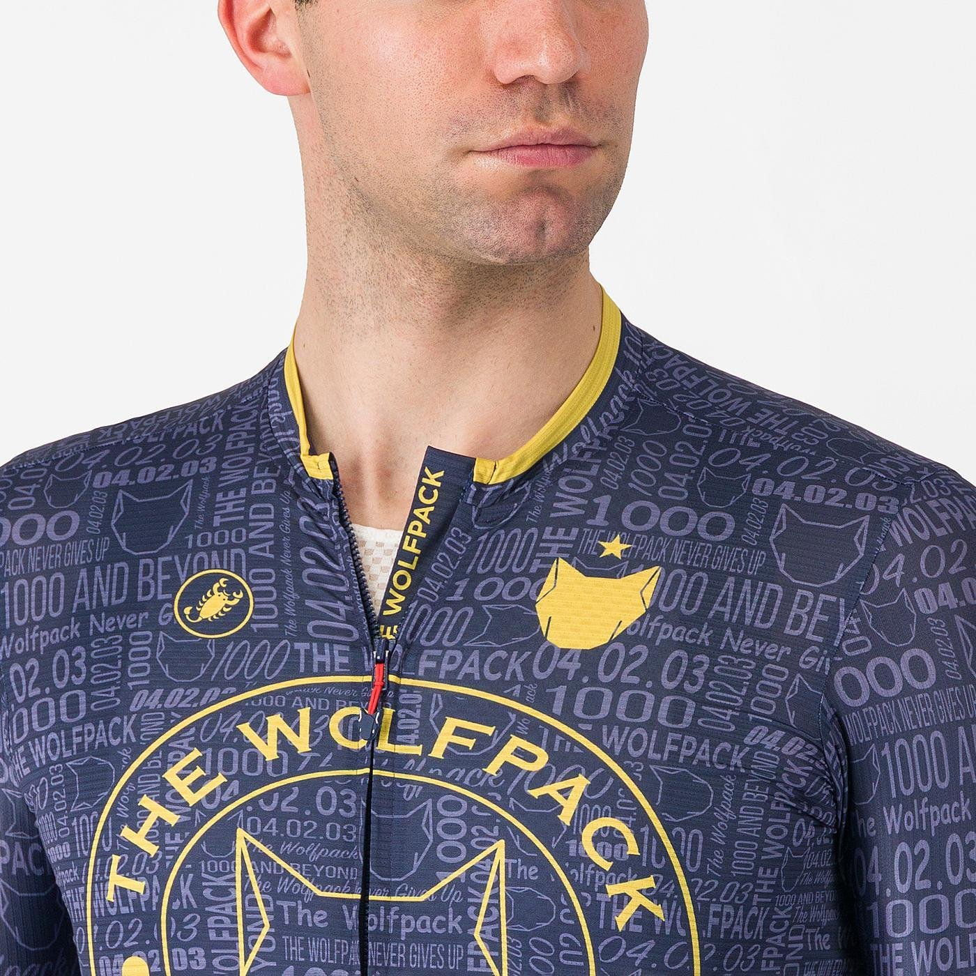 CASTELLI WOLFPACK 1000 VICTORY Short Sleeve Jersey Navy