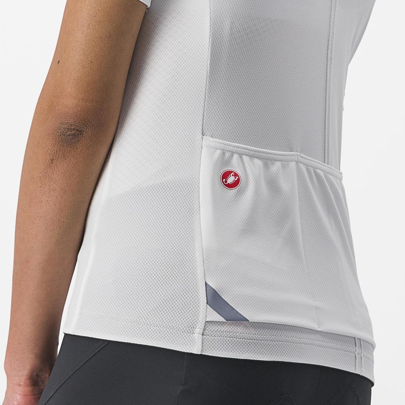 Γυναικείο CASTELLI ANIMA 4 Κοντομάνικο Jersey Λευκό