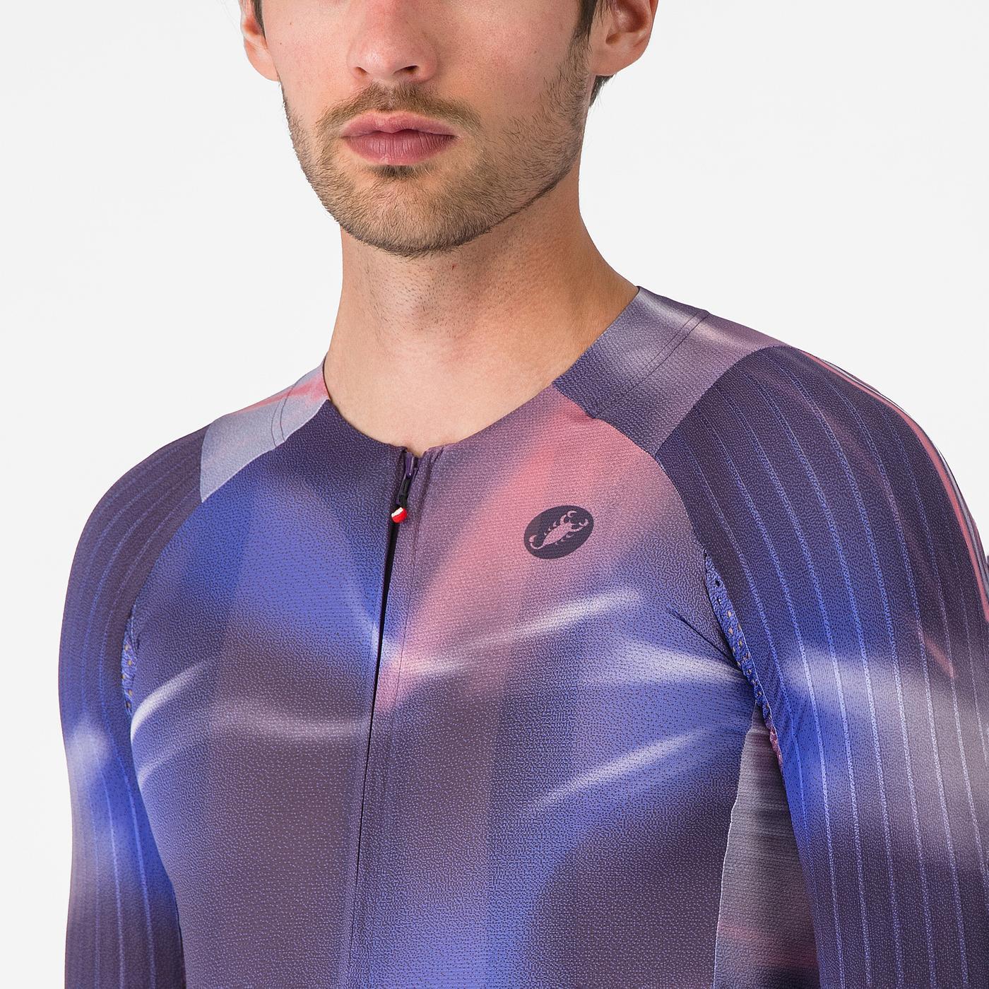 CASTELLI AERO RACE 8S Κοντομάνικο Jersey μοβ