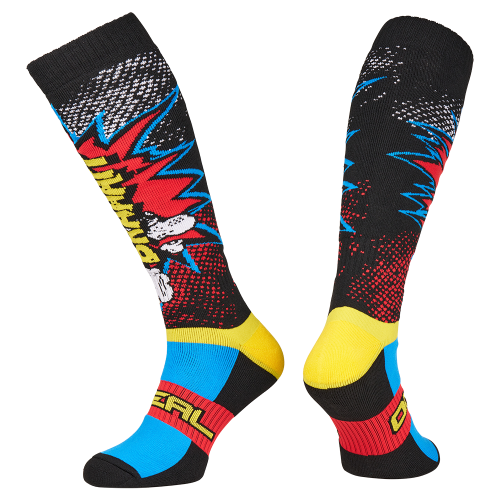 O'NEAL PRO MX BRAAAPP Socks - Black/Multicolor