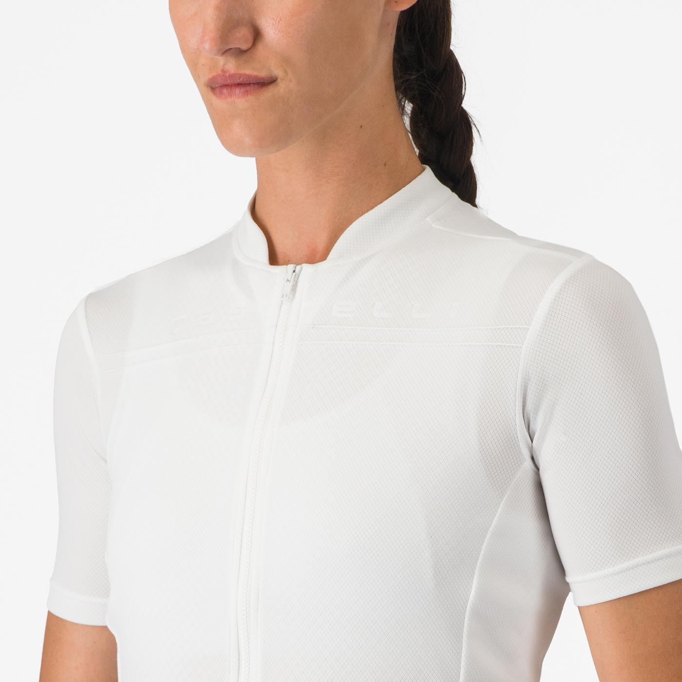 Γυναικείο CASTELLI ANIMA 4 Κοντομάνικο Jersey Λευκό