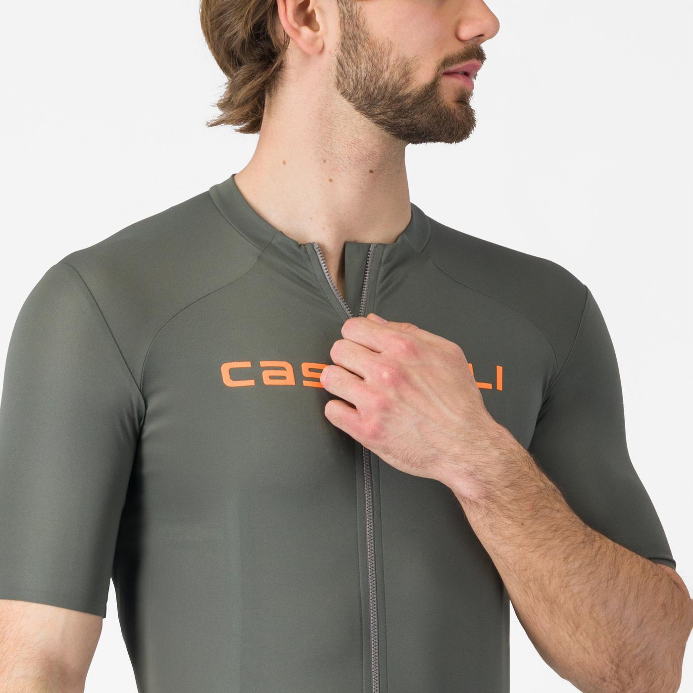 CASTELLI PROLOGO LITE Κοντομάνικο Jersey Γκρι/Πορτοκαλί