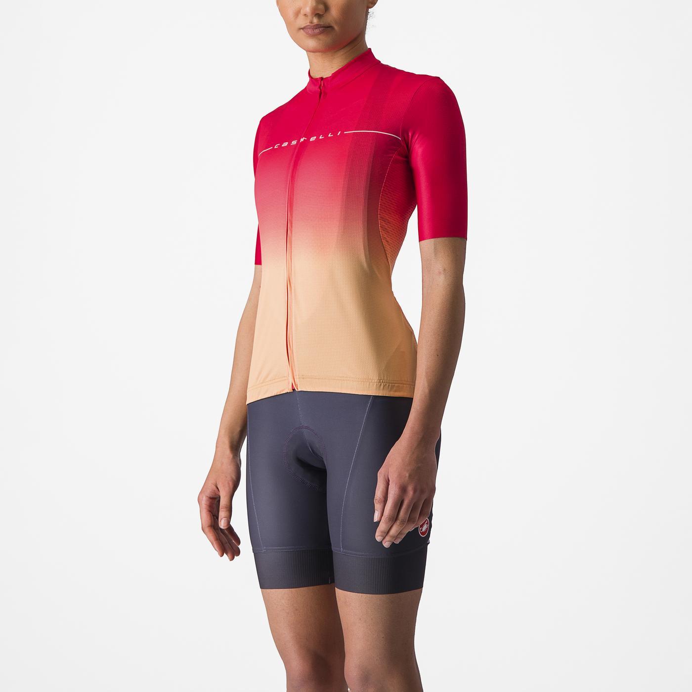 CASTELLI SALITA Γυναικείο κοντομάνικο Jersey ροζ/πορτοκαλί
