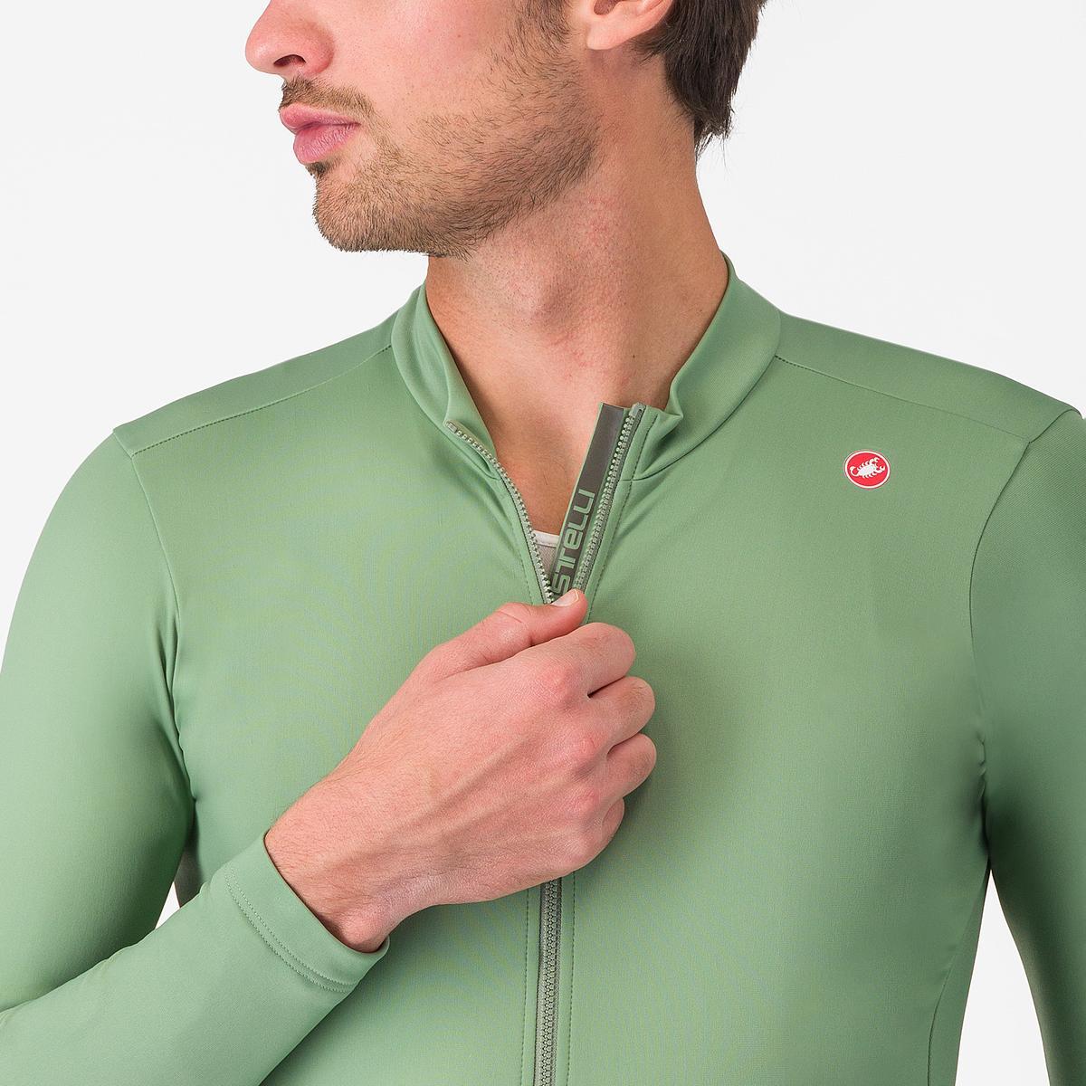 CASTELLI ESPRESSO THERMAL Μακρυμάνικο Peper Jersey Πράσινο