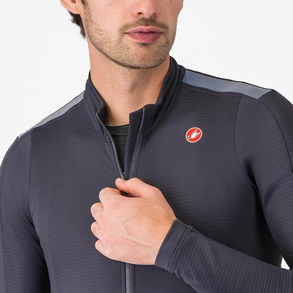CASTELLI PURO 4 Long Sleeve Jersey Grey