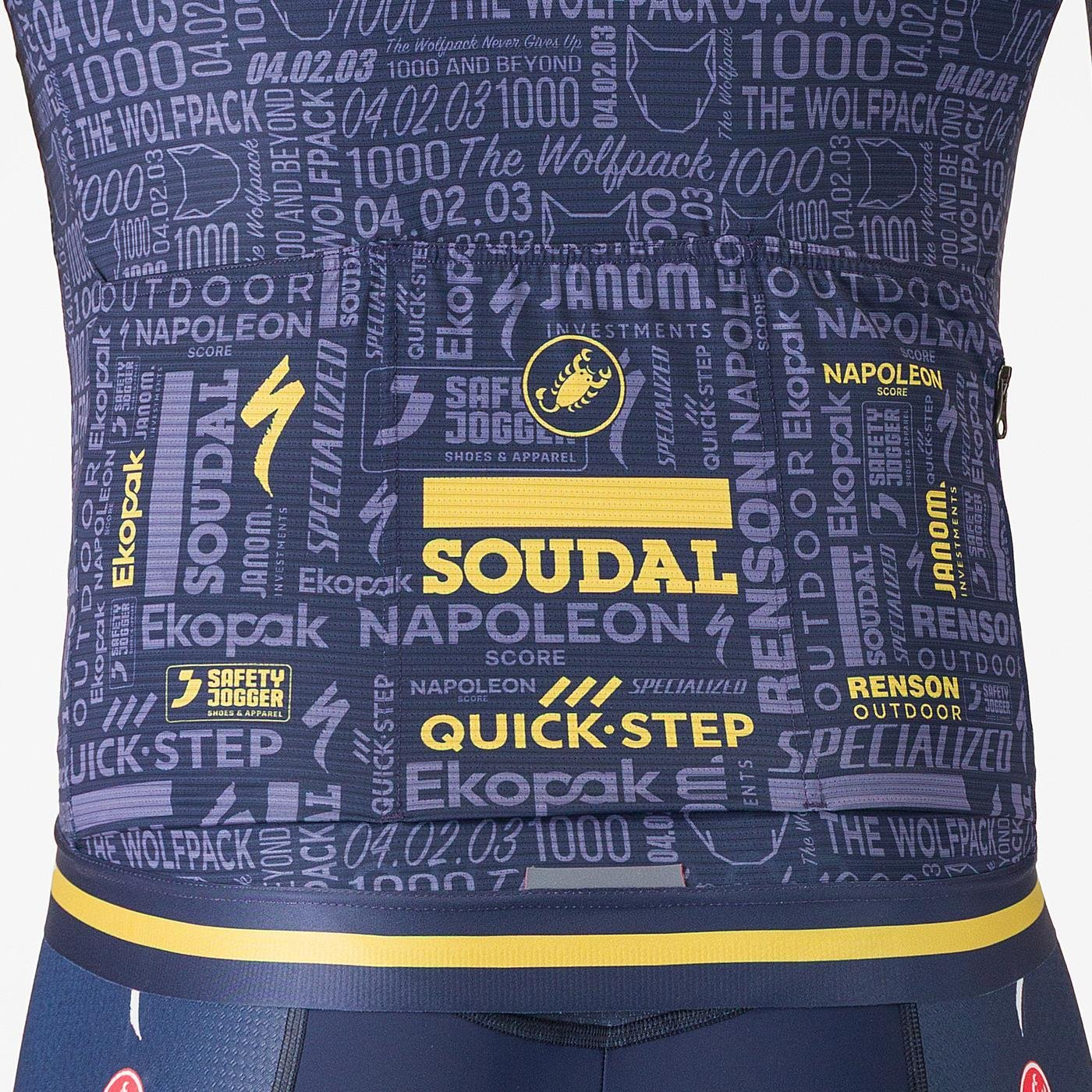 CASTELLI WOLFPACK 1000 VICTORY Short Sleeve Jersey Navy