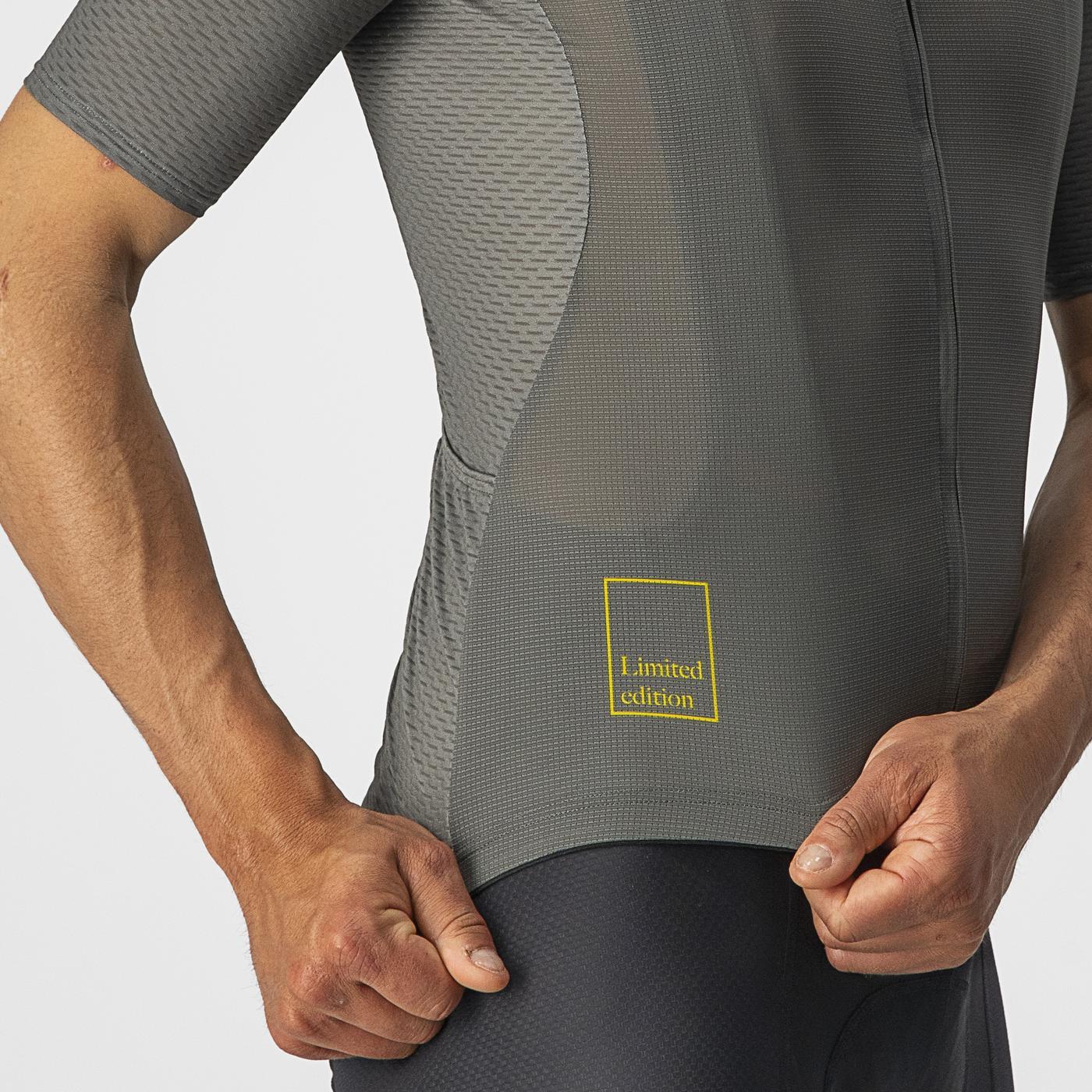 CASTELLI BREATHE ATTACK Κοντομάνικο Jersey Γκρι/πράσινο