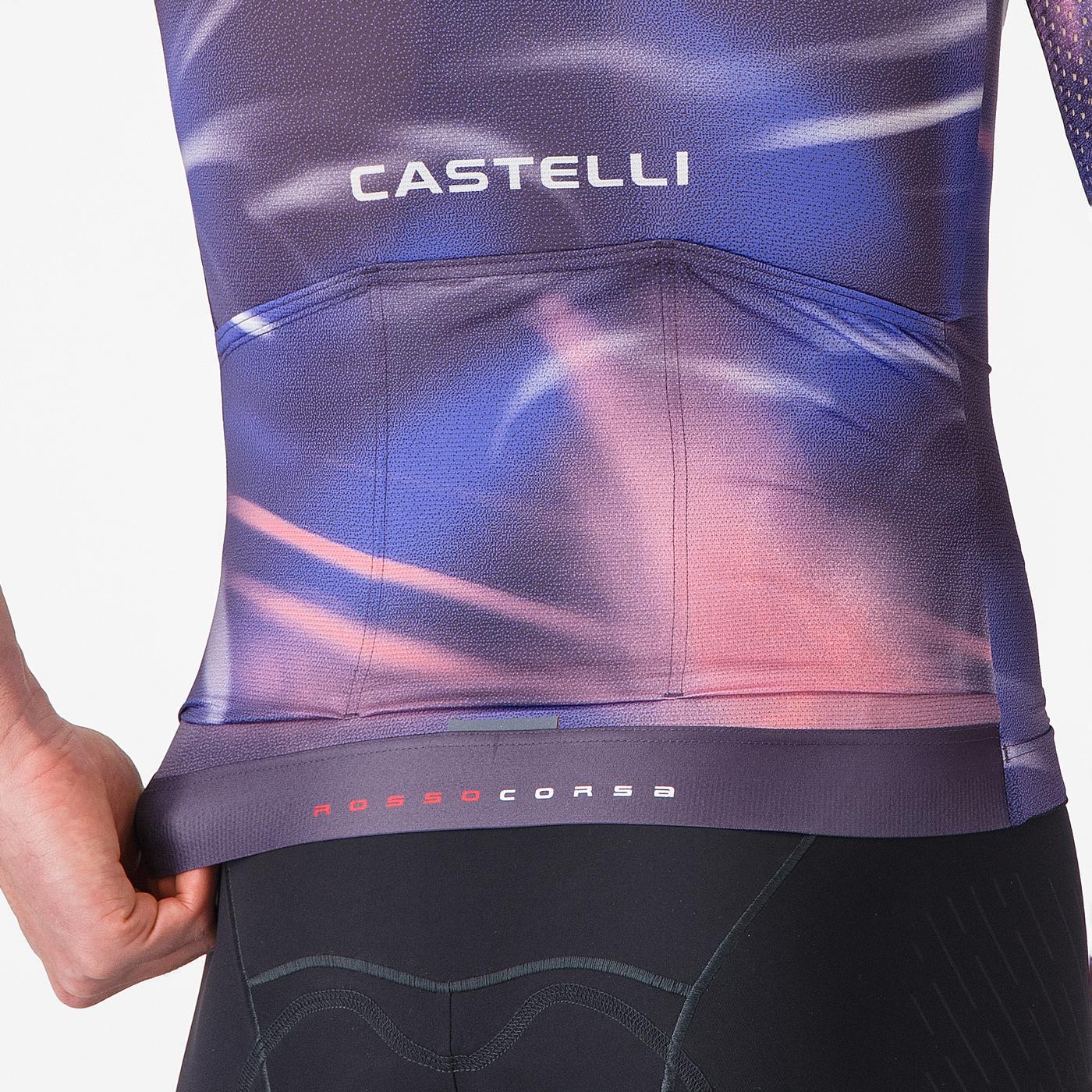 CASTELLI AERO RACE 8S Κοντομάνικο Jersey μοβ