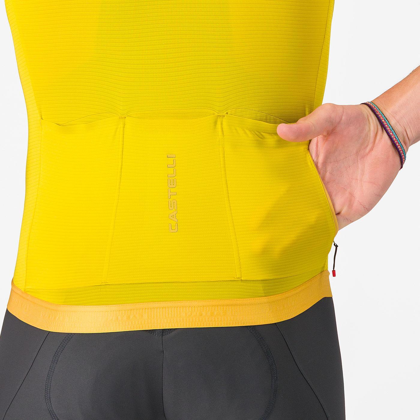 CASTELLI ESPRESSO 2 Short Sleeve Jersey Yellow