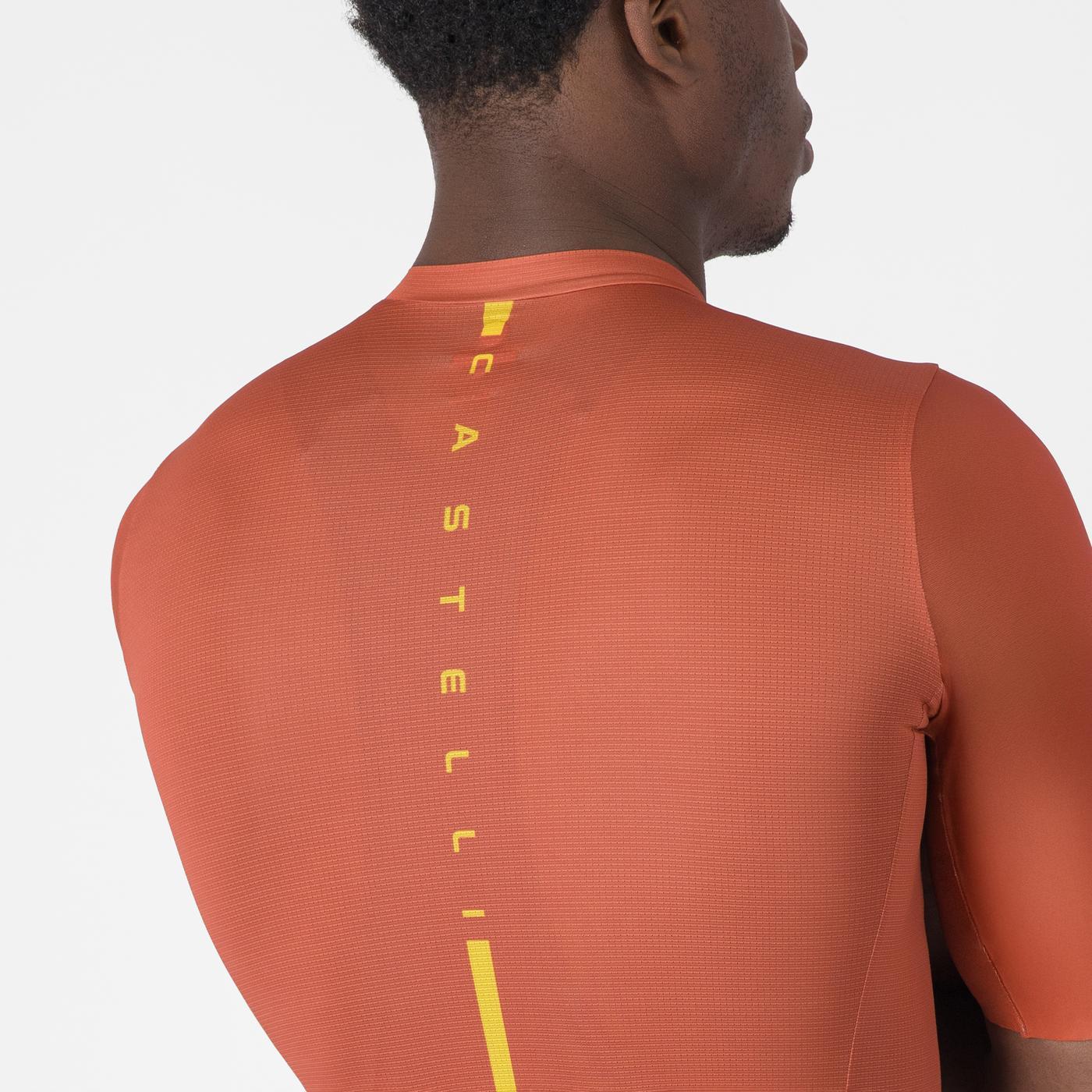 CASTELLI DRITTONE LOGO Κοντομάνικο Jersey Paprika