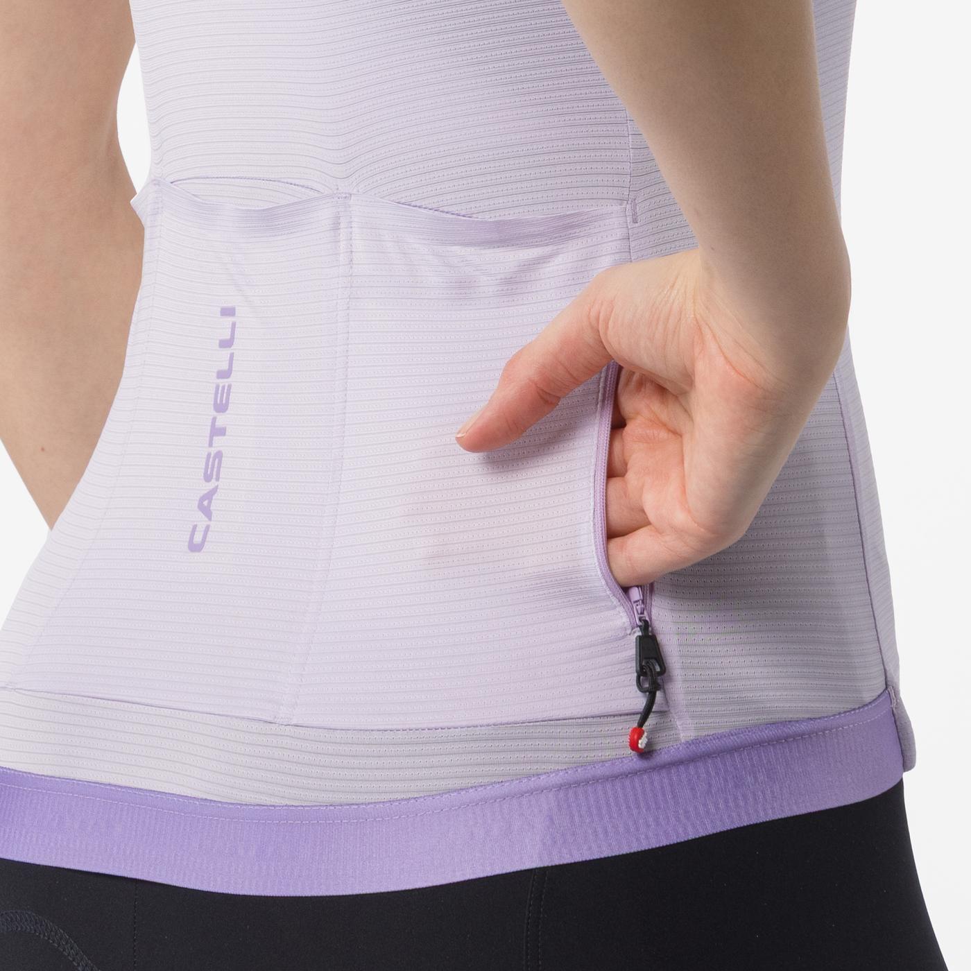 CASTELLI ESPRESSO 2 Women's Short Sleeve Purple Mist Jersey