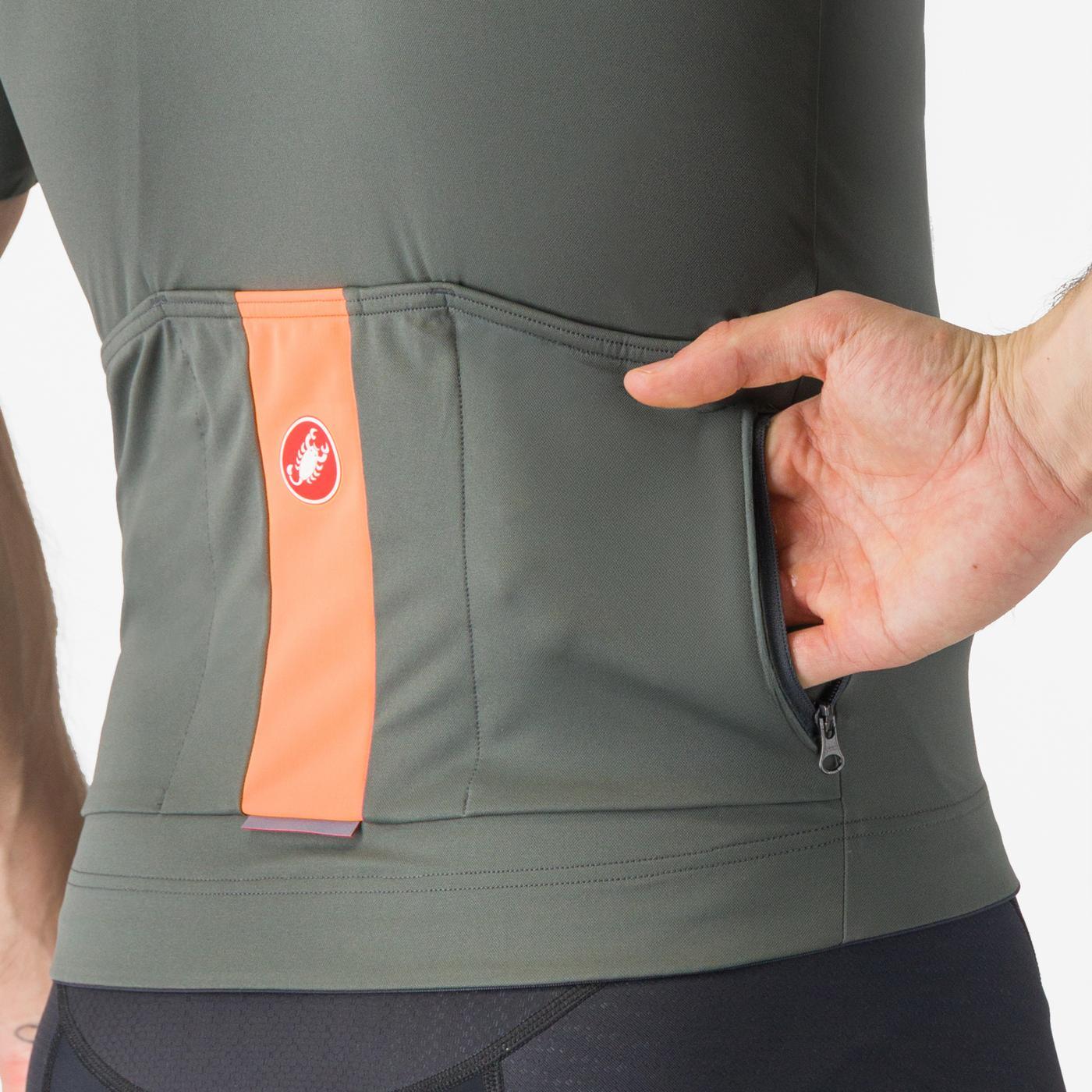 CASTELLI PROLOGO LITE Κοντομάνικο Jersey Γκρι/Πορτοκαλί