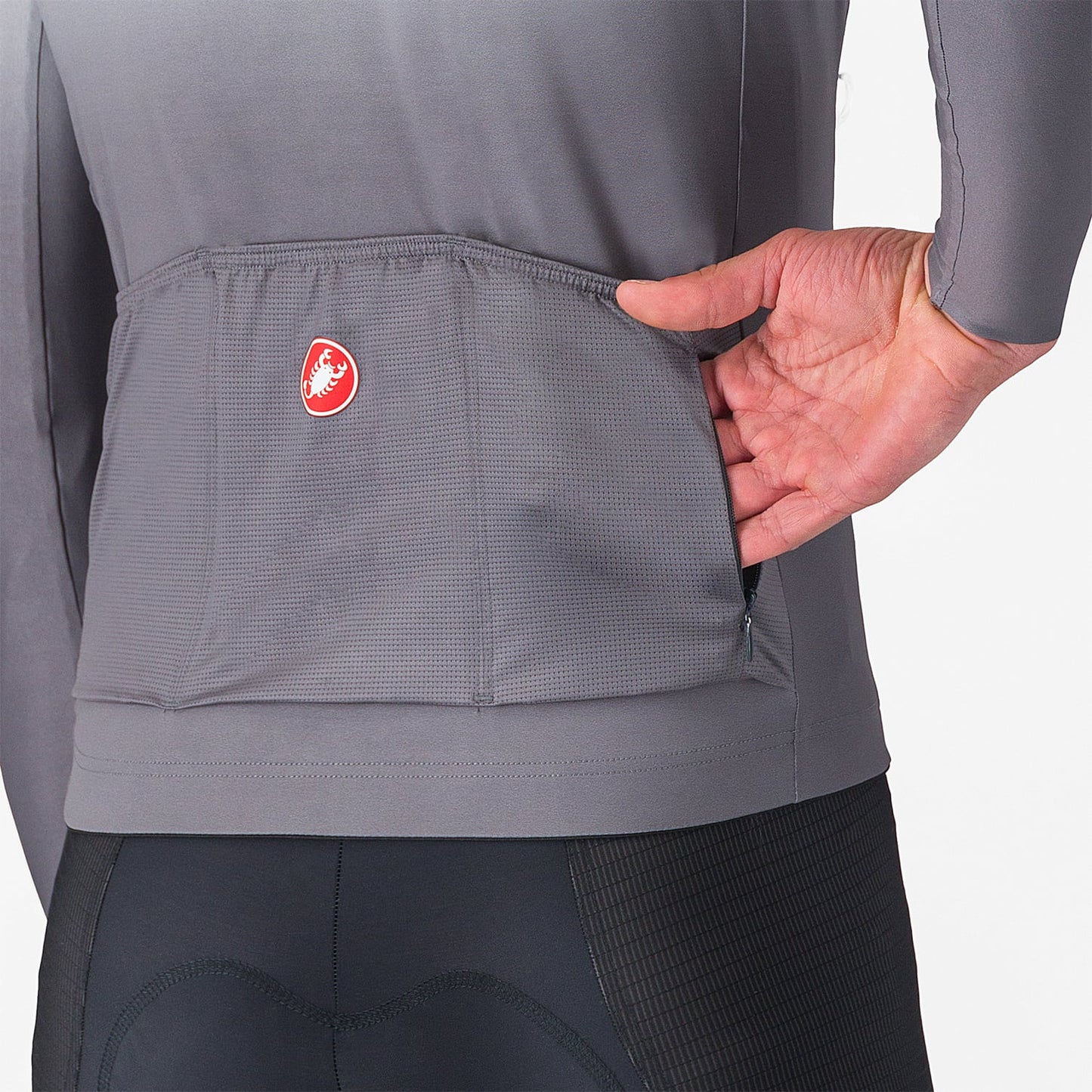 CASTELLI UPF Long Sleeve Jersey Γκρι