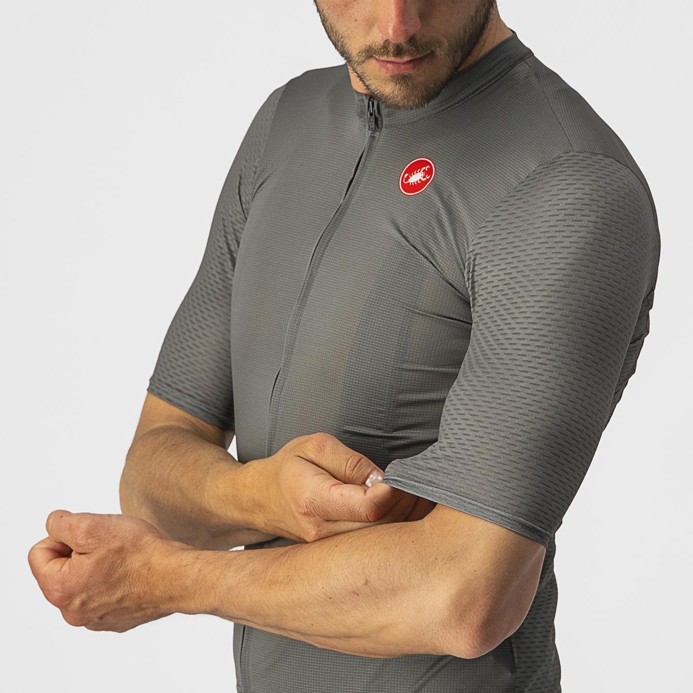CASTELLI BREATHE ATTACK Κοντομάνικο Jersey Γκρι/πράσινο