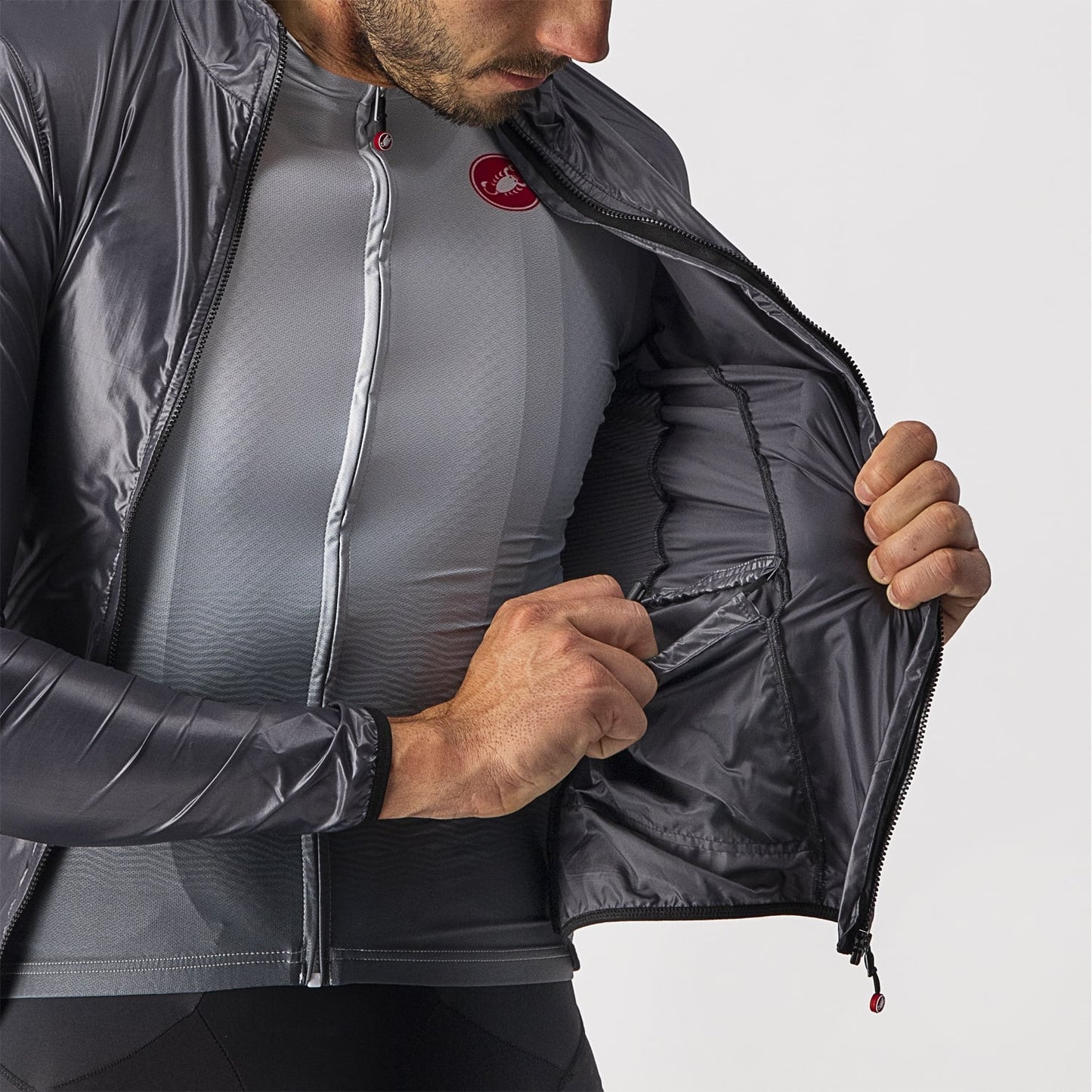 CASTELLI ARIA SHELL μπουφάν σκούρο γκρι