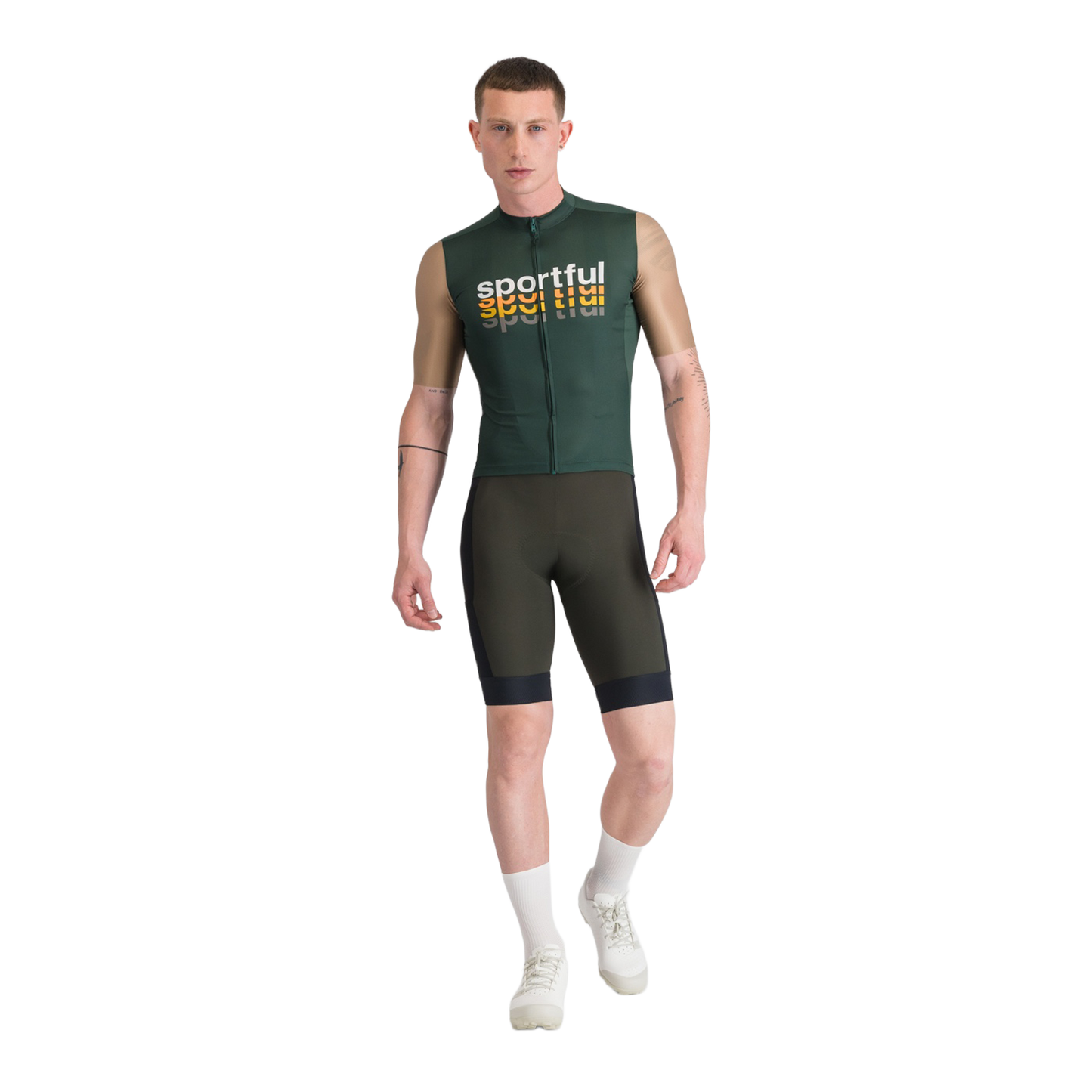 SPORTFUL SUPERGIARA 2 LOGO Short Sleeve Jersey Khaki