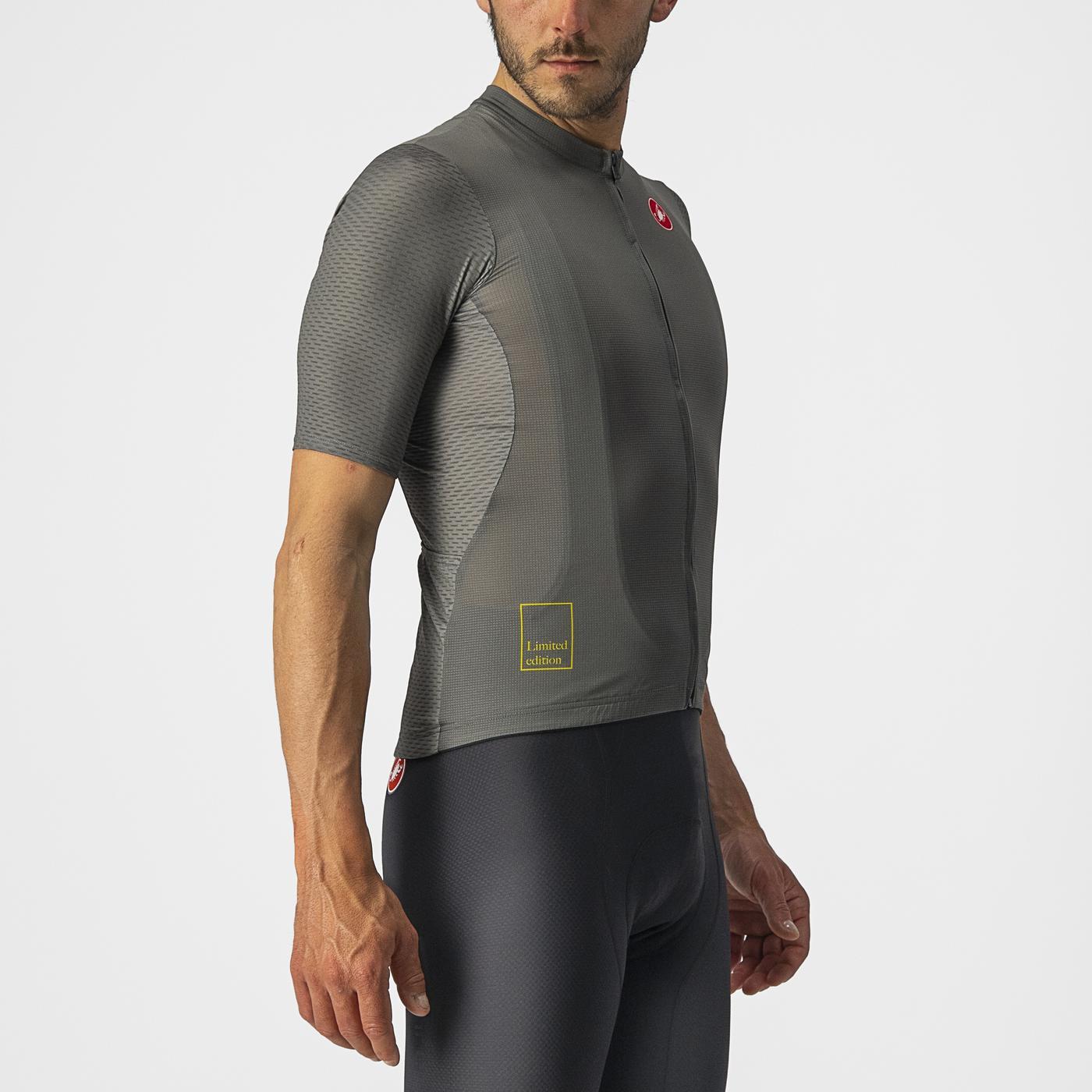 CASTELLI BREATHE ATTACK Κοντομάνικο Jersey Γκρι/πράσινο