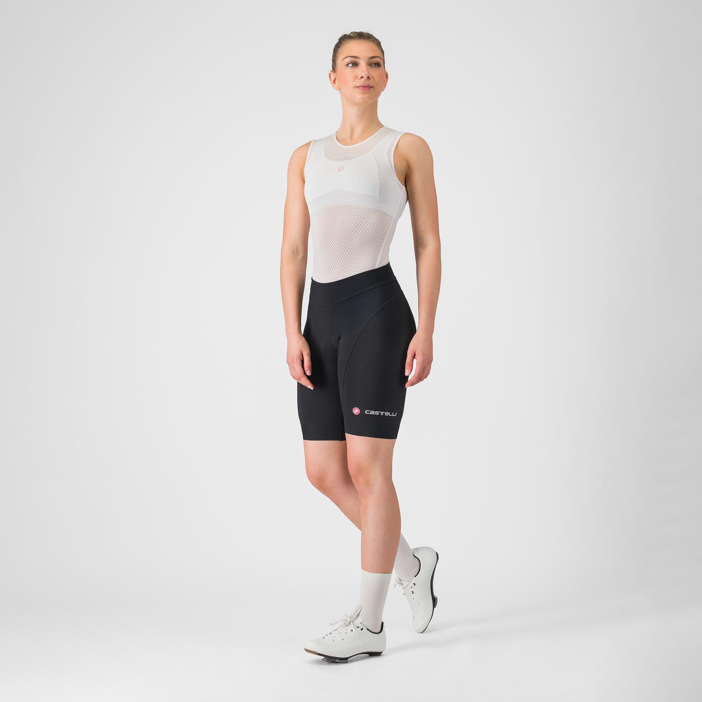CASTELLI ENDURANCE Γυναικείο κοντό, Μαύρο