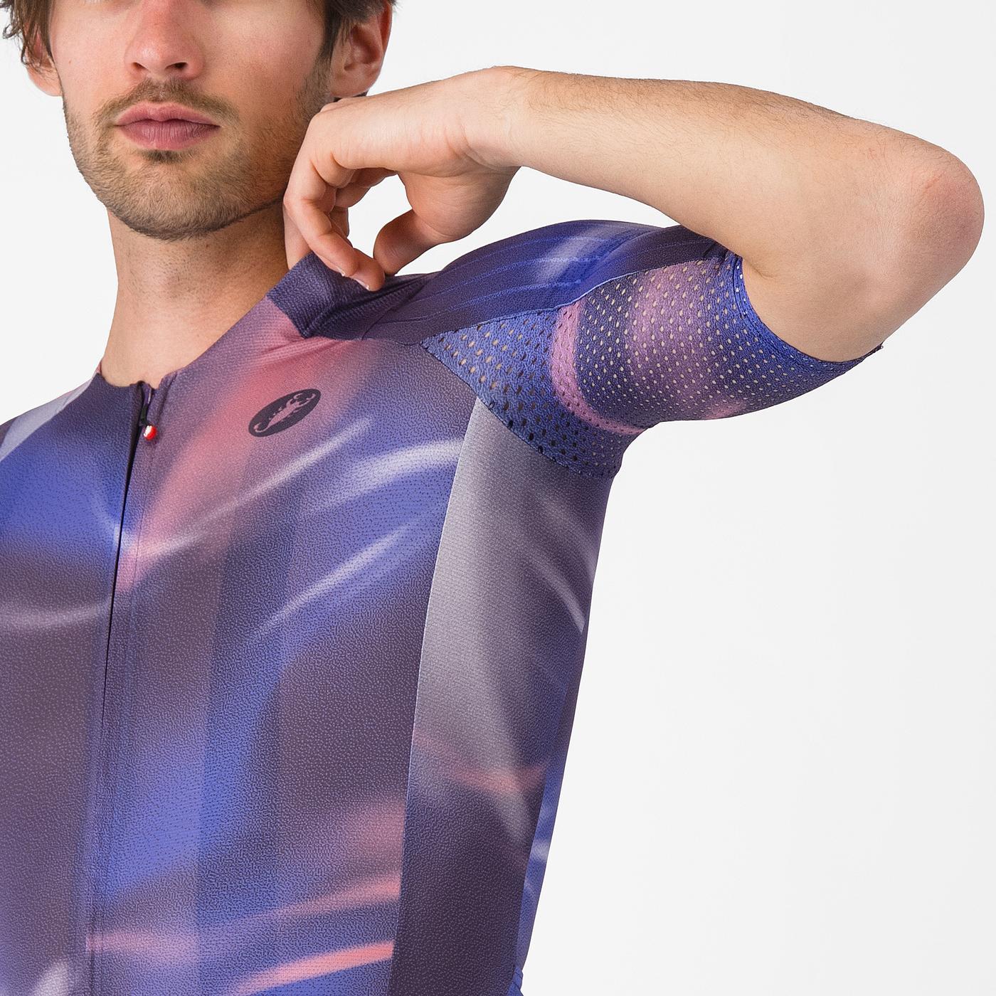 CASTELLI AERO RACE 8S Κοντομάνικο Jersey μοβ