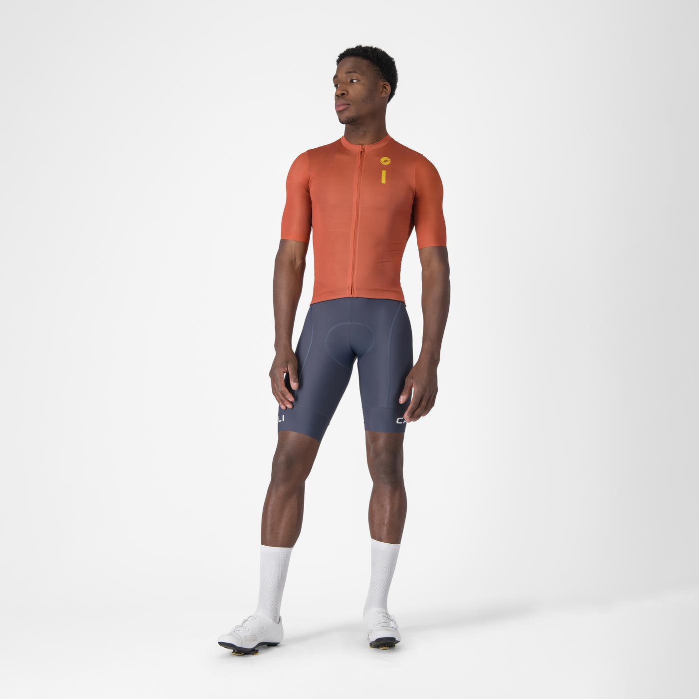 CASTELLI DRITTONE LOGO Κοντομάνικο Jersey Paprika