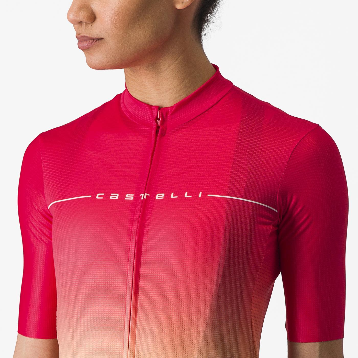 CASTELLI SALITA Γυναικείο κοντομάνικο Jersey ροζ/πορτοκαλί