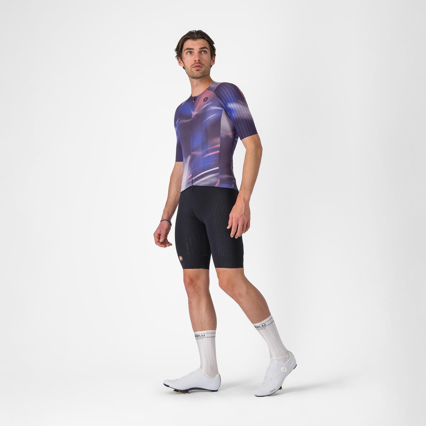 CASTELLI AERO RACE 8S Κοντομάνικο Jersey μοβ