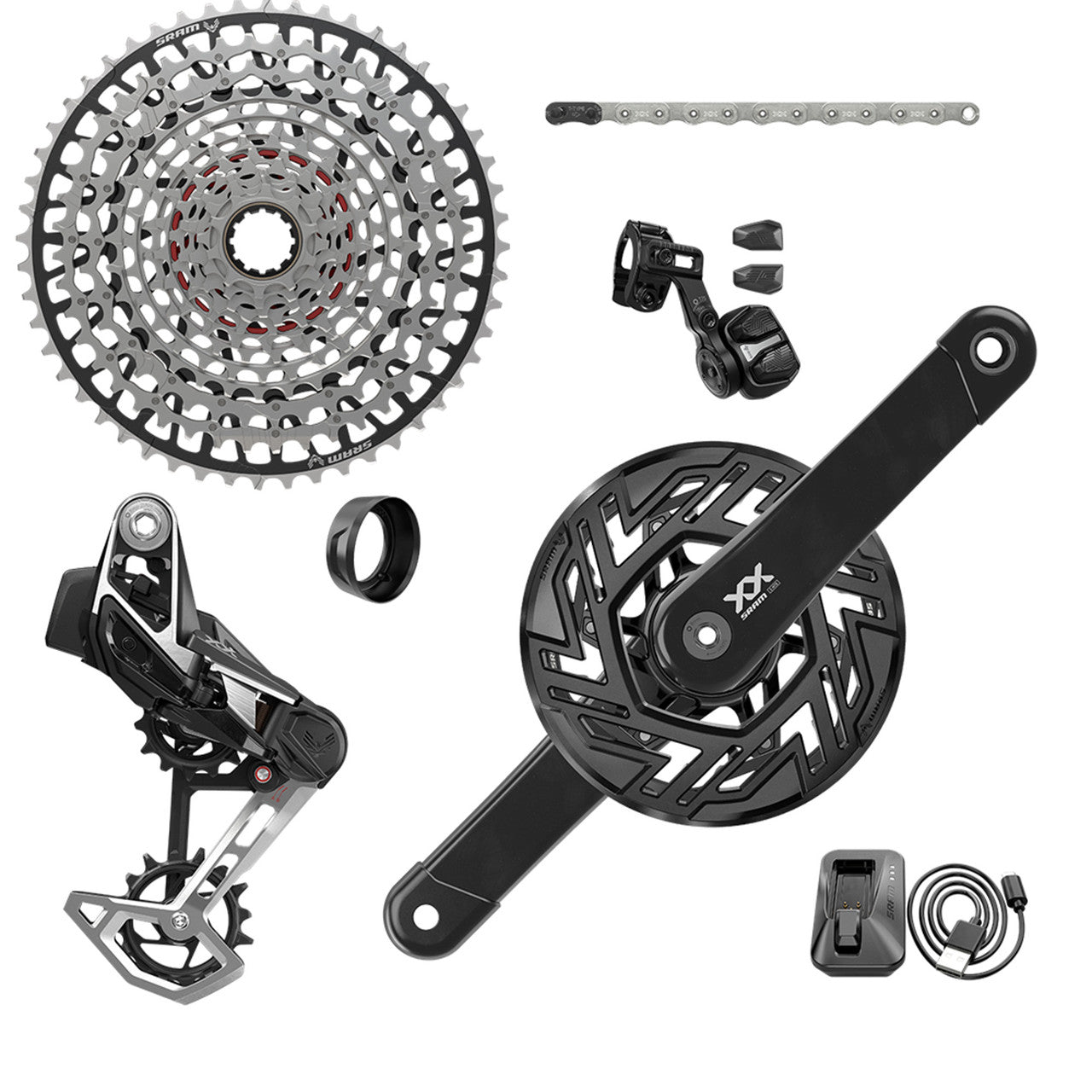 Groupesets SRAM XX EAGLE E-MTB BROSE ISIS AXS T-TYPE 36 Dents CLIP-ON 10/52