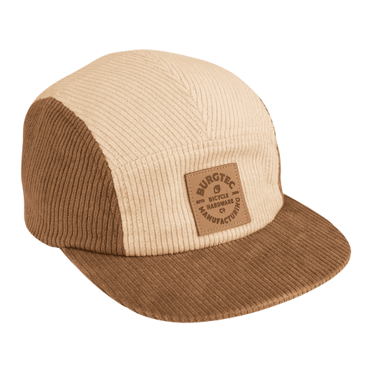 Cap BURGTEC BANDIT CORDUROY FIVE PANEL Beige/Brown