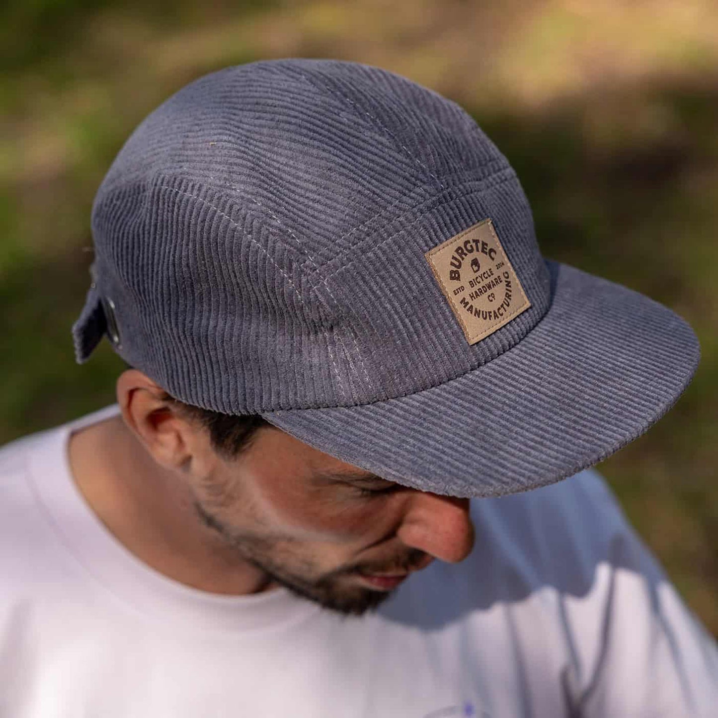 BURGTEC BANDIT CORDUROY FIVE PANEL Grey cap