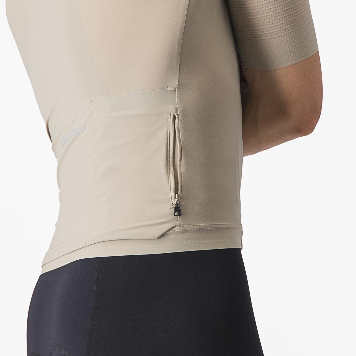 CASTELLI PREMIO Κοντομάνικο μπεζ Jersey