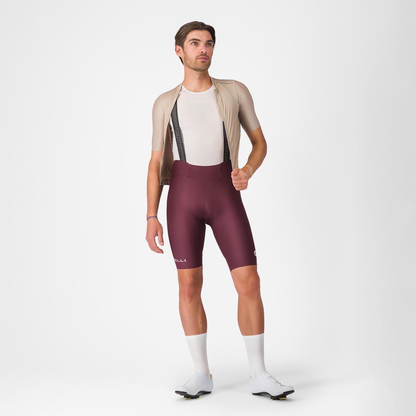 CASTELLI ESPRESSO 2 Bordeaux Bib Short