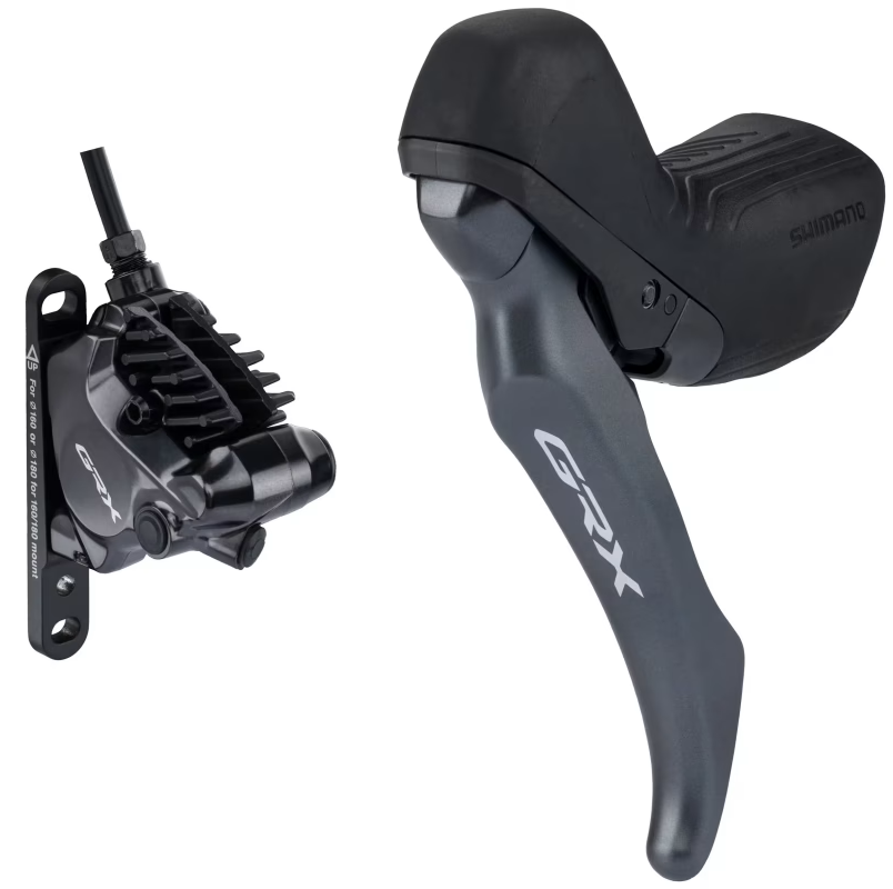 Μανέτα Αριστερή Mono και Μπροστινή Δαγκάνα SHIMANO GRX BL-RX820 + BR-RX820 Flat Mount
