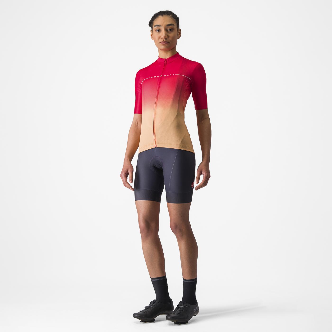 CASTELLI SALITA Γυναικείο κοντομάνικο Jersey ροζ/πορτοκαλί
