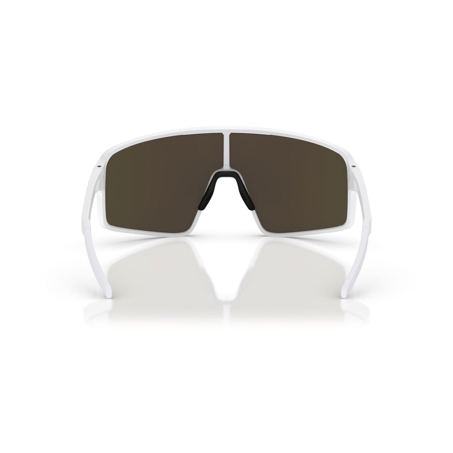 BLIZ P001 White Matt Frame Brown Red Mirror Glasses