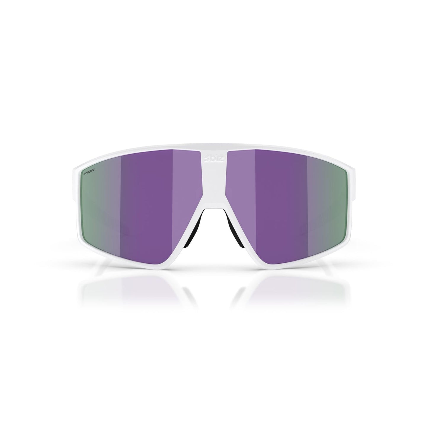 Glasses BLIZZ P002S White Matt Brown Screen Violet Multicolor