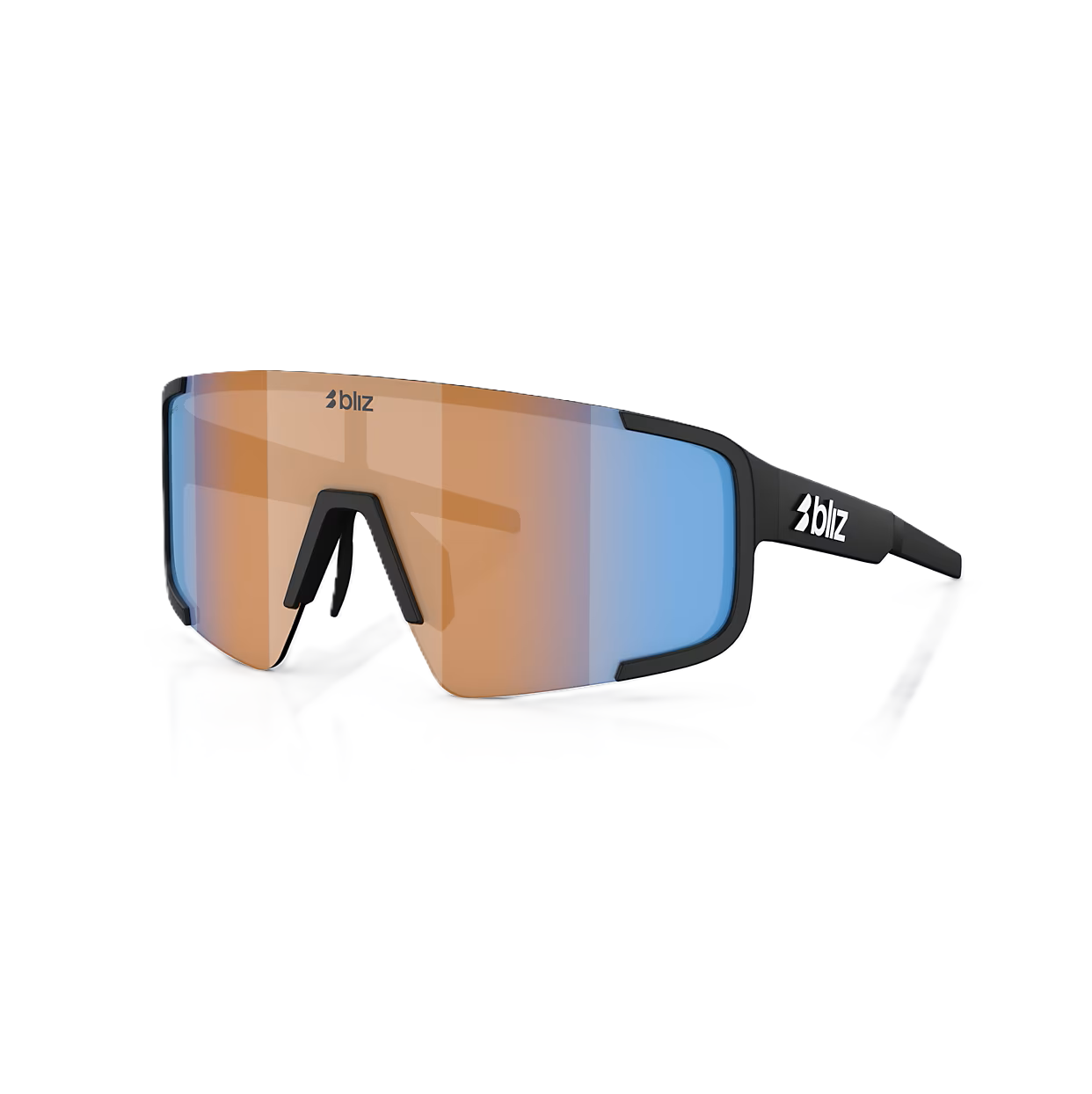 BLIZ P003 Μαύρα ματ γυαλιά Nano Optics Nordic Ligh Coral - Orange w Blue Multi