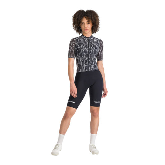 Γυναικείο SPORTFUL G-SUIT κοντομάνικο μαύρο/λευκό