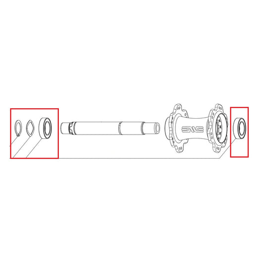 Ρουλεμάν πίσω πλήμνης 17×28×7mm.ENVE INNERDRIVE