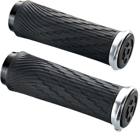 SRAM Grips for Grip Shift Handles Black/Silver (100mm)